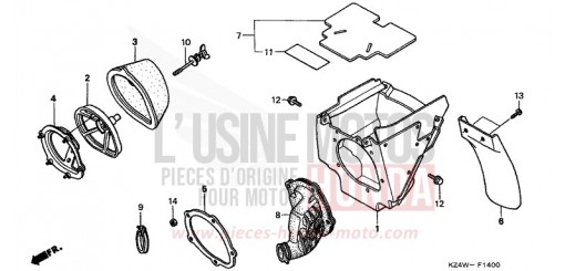 AIR CLEANER CR125RW de 1998